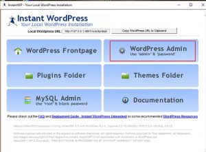 Wordpress管理画面を起動する