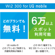 wi2 300 for UQ mobileのポイント
